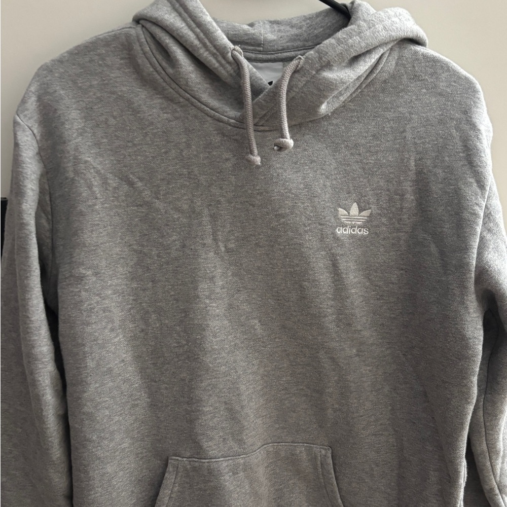 Grey Adidas Flower Hoodie Men's